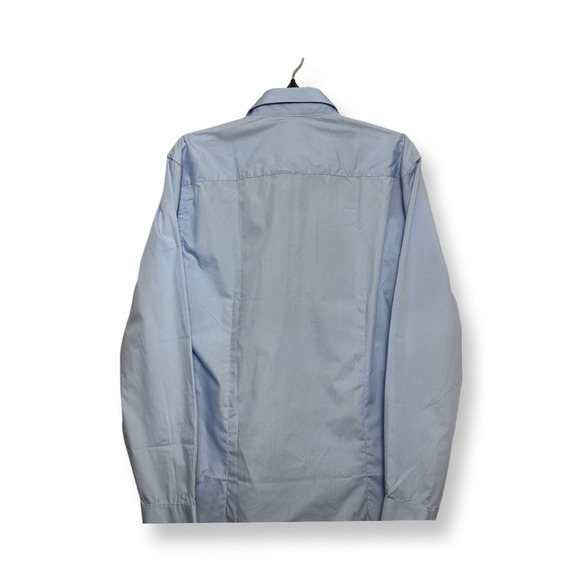 Soul Of London Dress Shirt Button Front Closure Collared Breathable Blue M NWT - Picture 5 of 9